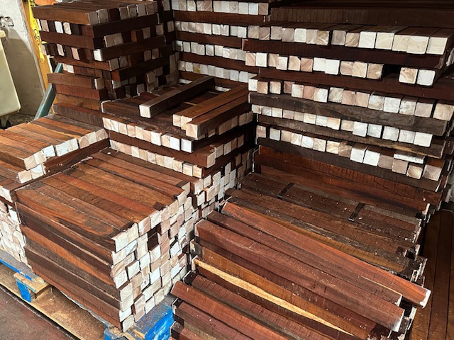 1.5" x 1.5" x 10-12" 20pcs Cocobolo Turning Squares Shipping Included!