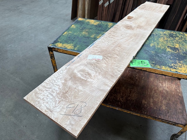 Quilted Maple Lumber F18