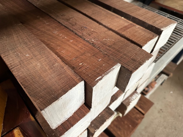 3" x 3" x 12" Cocobolo Turning Squares