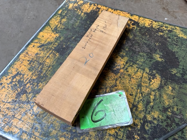 European Curly Maple Violin Billet LMPC6 