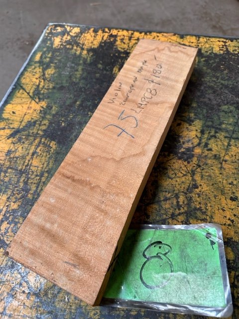 European Curly Maple Violin Billet LMPC8