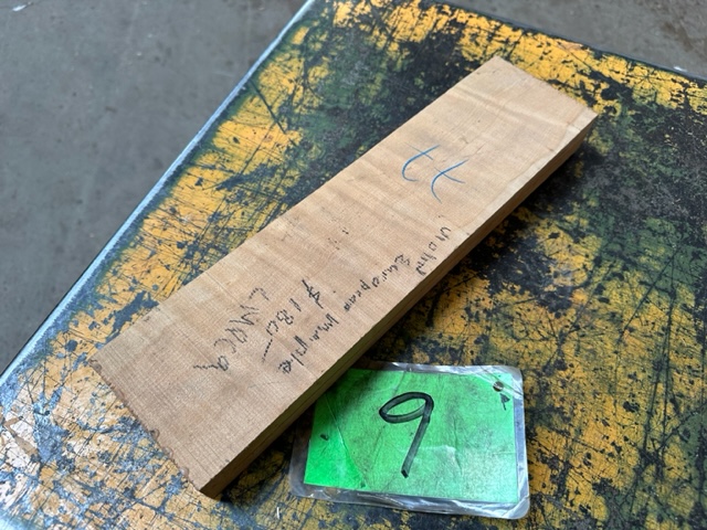 European Curly Maple Violin Billet LMPC9