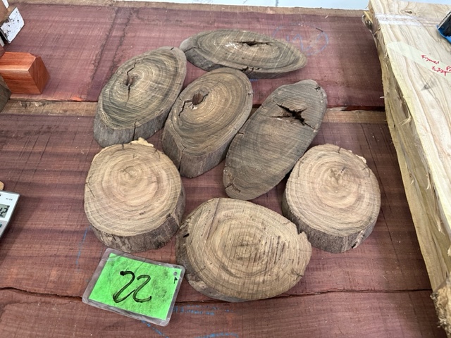 7 pcs Bocote/Cordia "Cookie" Discount Pack #22