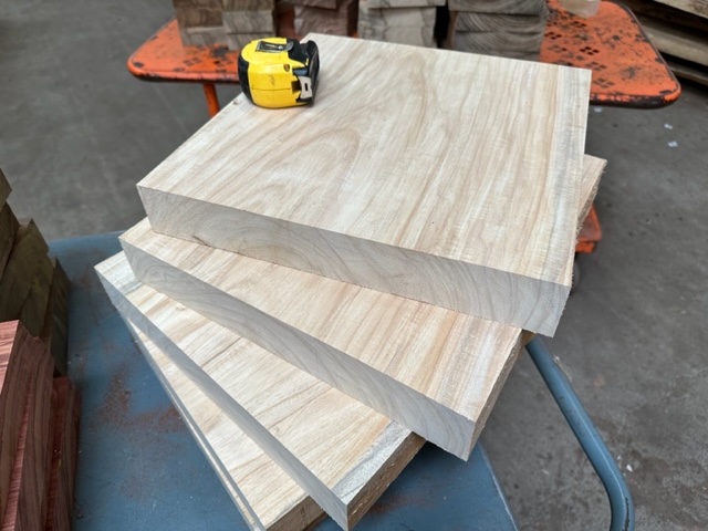 1.75" x 13" x 13" Primavera (Blond Mahogany) Bowl Blanks